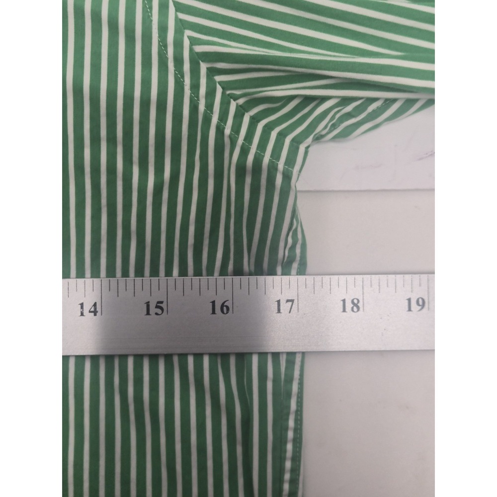 Ralph‎ Lauren Sport Child Size 6 Green Striped Button Down Shirt - Picture 5 of 6
